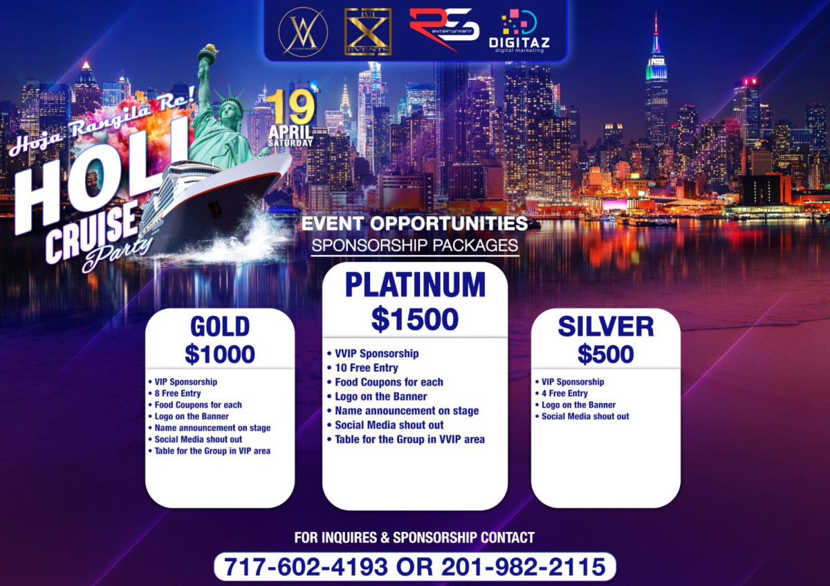 NYC - Holi Cruise With Colors