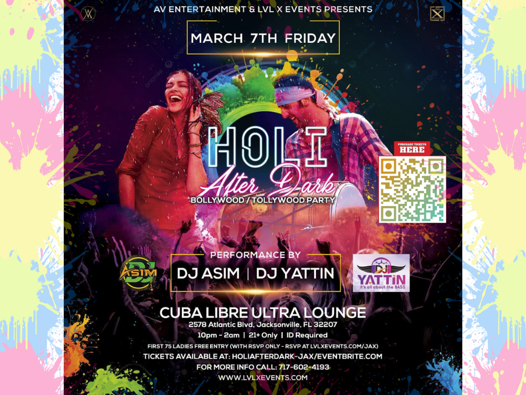 HOLI AFTER DARK PARTY AT JACKSONVILLE - FLORIDA