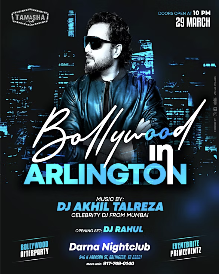 BOLLYWOOD IN ARLINGTON FT CELEB DJ AKHIL TALREJA at DARNA NIGHTCLUB