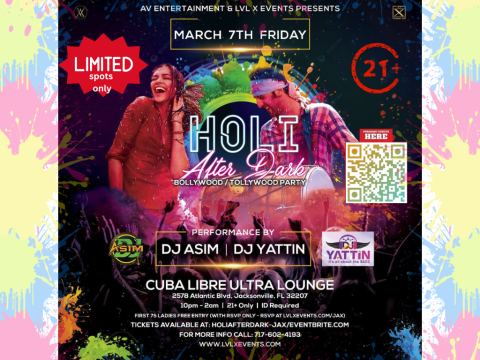 HOLI AFTER DARK PARTY AT JACKSONVILLE - FLORIDA