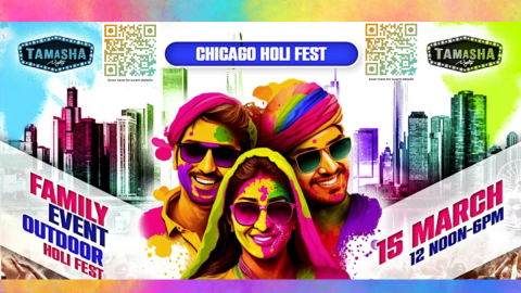 CHICAGO HOLI FEST - RANG DE CHICAGO - SEVEN NIGHTCLUB OUTDOOR SPACE