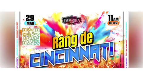 RANG DE CINCINNATI - HOLI COLOR FEST 2025 - MARCH 29 - ALL AGES